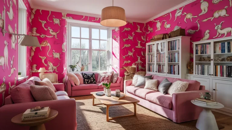 Decoration Pink Chinchilla Pattern TW2GTE